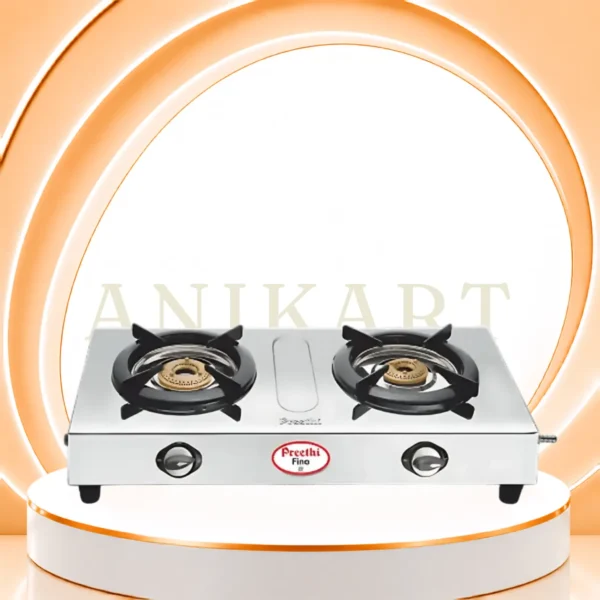 Preethi Fino SS 2 Burner Gas Stove